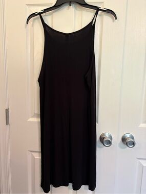 Athleta Black Spaghetti-Strap Midi nightgown